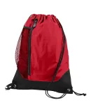 Augusta Sportswear 1149 Tres Drawstring Backpack Red/ Black