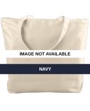 Augusta Sportswear 611 Canvas Zipper Tote Navy