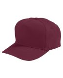 Augusta Sportswear 6207 Youth Five-Panel Cotton Tw in Maroon