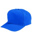 Augusta Sportswear 6207 Youth Five-Panel Cotton Tw in Royal