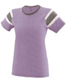 Augusta Sportswear 3014 Girls' Fanatic Tee in Lavender/ slate/ white