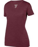 Augusta Sportswear 2902 Ladies Shadow Tonal Heathe in Maroon