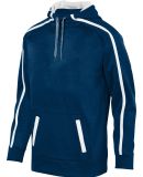 Augusta Sportswear 5554 Stoked Tonal Heather Hoodi in Navy/ white