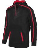 Augusta Sportswear 5554 Stoked Tonal Heather Hoodi in Black/ red