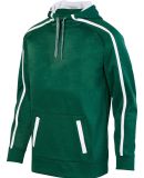 Augusta Sportswear 5555 Youth Stoked Tonal Heather in Dark green/ white