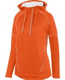 Augusta Sportswear 5556 Ladies Zoe Tonal Heather H in Orange/ white