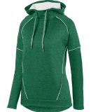 Augusta Sportswear 5556 Ladies Zoe Tonal Heather H in Dark green/ white