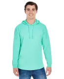 J America 8228 Hooded Game Day Jersey T-Shirt in Mint