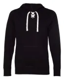 J America 8231 Sport Lace Jersey Hooded Pullover T Black