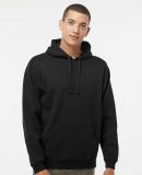 J America 8824 Premium Hooded Sweatshirt in Black