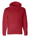 J America 8824 Premium Hooded Sweatshirt in Red