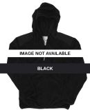J America 8837 Ladies Full Zip Shag Hood Black