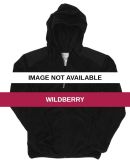 J America 8837 Ladies Full Zip Shag Hood Wildberry