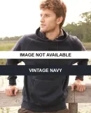 J America 8863 Vintage Hooded Sweatshirt with Cont Vintage Navy