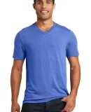 District Made DT1350     Mens Perfect Tr   V-Neck  Royal Frost