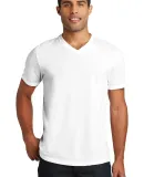 District Made DT1350     Mens Perfect Tr   V-Neck  White