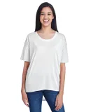 Anvil 36PVL Women's Freedom Drop Shoulder Tee in White