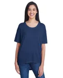 Anvil 36PVL Women's Freedom Drop Shoulder Tee in Navy