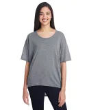 Anvil 36PVL Women's Freedom Drop Shoulder Tee in Heather graphite