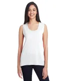 Anvil 37PVL Women's Freedom Sleeveless Tee in White