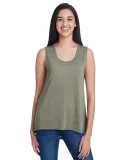 Anvil 37PVL Women's Freedom Sleeveless Tee in Hthr city green