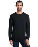 Anvil 73000 Unisex French Terry Crewneck Pullover in Black