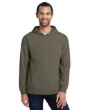 Anvil 73500 French Terry Unisex Hooded Pullover in Hthr city green