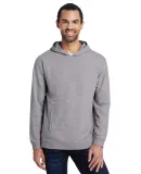 Anvil 73500 French Terry Unisex Hooded Pullover in Heather graphite