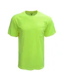 Bright Shield B116 Adult Pocket Tee SAFETY GREEN