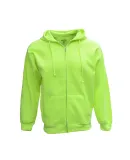 Bright Shield B501 Adult Full-Zip Fleece Hood in Safety green