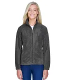 Harriton M990W Ladies' 8 oz. Full-Zip Fleece CHARCOAL