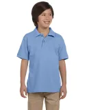 Harriton M200Y Youth 6 oz. Ringspun Cotton Piqué  LT COLLEGE BLUE
