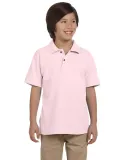 Harriton M200Y Youth 6 oz. Ringspun Cotton Piqué  BLUSH