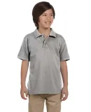 Harriton M200Y Youth 6 oz. Ringspun Cotton Piqué  GREY HEATHER