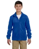 Harriton M990Y Youth 8 oz. Full-Zip Fleece TRUE ROYAL