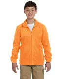 Harriton M990Y Youth 8 oz. Full-Zip Fleece SAFETY ORANGE