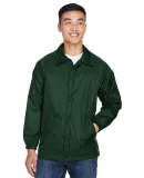 Harriton M775 Adult Nylon Staff Jacket DARK GREEN