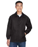 Harriton M775 Adult Nylon Staff Jacket BLACK