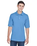 Harriton M265 Men's 5.6 oz. Easy Blend™ Polo LT COLLEGE BLUE
