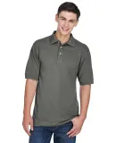 Harriton M265 Men's 5.6 oz. Easy Blend™ Polo CHARCOAL