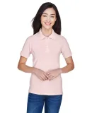 Harriton M265W Ladies' 5.6 oz. Easy Blend™ Polo BLUSH