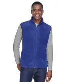 Harriton M985 Adult 8 oz. Fleece Vest TRUE ROYAL