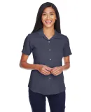 Harriton M570W Ladies' Bahama Cord Camp Shirt NAVY
