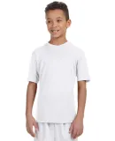 Harriton M320Y Youth 4.2 oz. Athletic Sport T-Shir WHITE