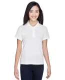 Harriton M280W Ladies' 5 oz. Blend-Tek™ Polo WHITE