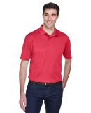 Harriton M354 Men's Micro-Piqué Polo in Red
