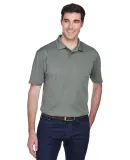 Harriton M354 Men's Micro-Piqué Polo CHARCOAL