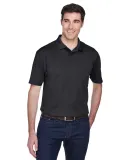 Harriton M354 Men's Micro-Piqué Polo BLACK