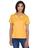 Harriton M354W Ladies' Micro-Piqué Polo GOLD