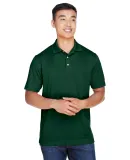 Harriton M353 Men's Double Mesh Polo DARK GREEN